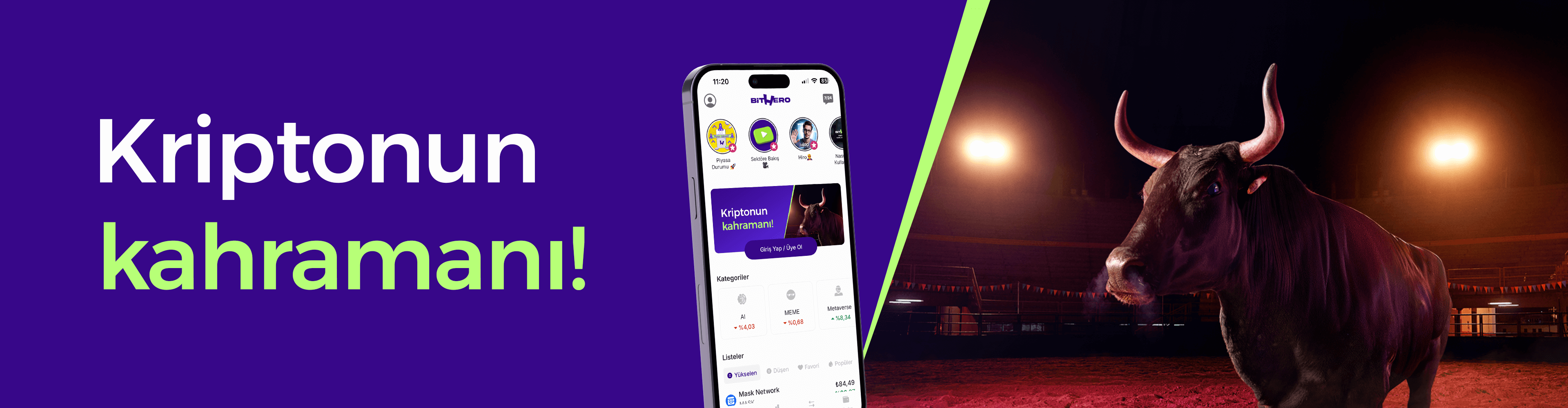 BitHero Kriptonun Kahramanı Footer Banner