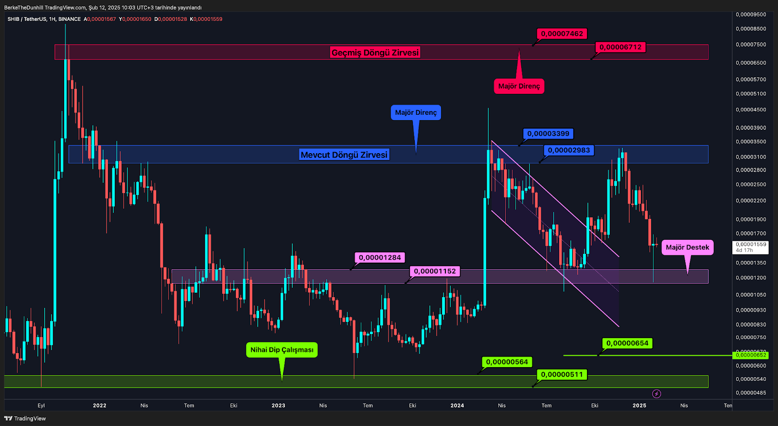 Altcoin Piyasasında Kritik Eşik: Önemli Gelişmeler Fiyatlanmayı Bekliyor SHIB Mavi Bölgeyi Geçmeli